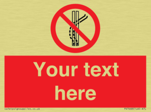 Custom prohibition Do not leave the tow track